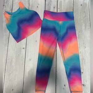 Old Navy Activewear Set Vibrant Rainbow - size S